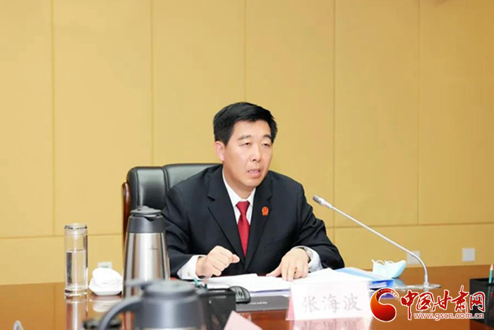 張海波強調：為疫情防控和經濟社會發(fā)展“雙勝利”提供有力司法保障（圖）