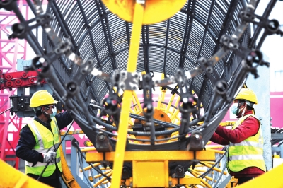 中川機(jī)場T3航站樓連接線項目全線復(fù)工