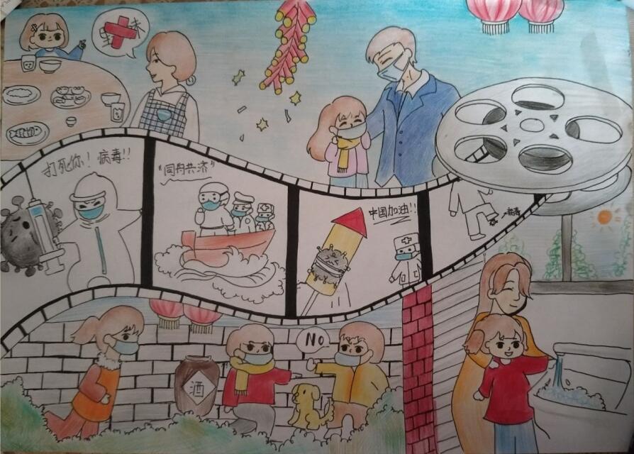 “疫情當前，孩子們有‘畫’說”作品展播（三十七）