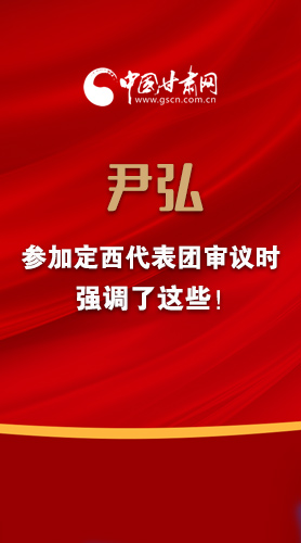 【2022甘肅兩會·圖解】尹弘書記參加定西代表團(tuán)審議時強(qiáng)調(diào)了這些！