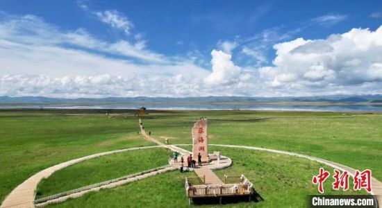 2024年6月，甘肅甘南州碌曲縣尕海湖。(資料圖)高瑩 攝