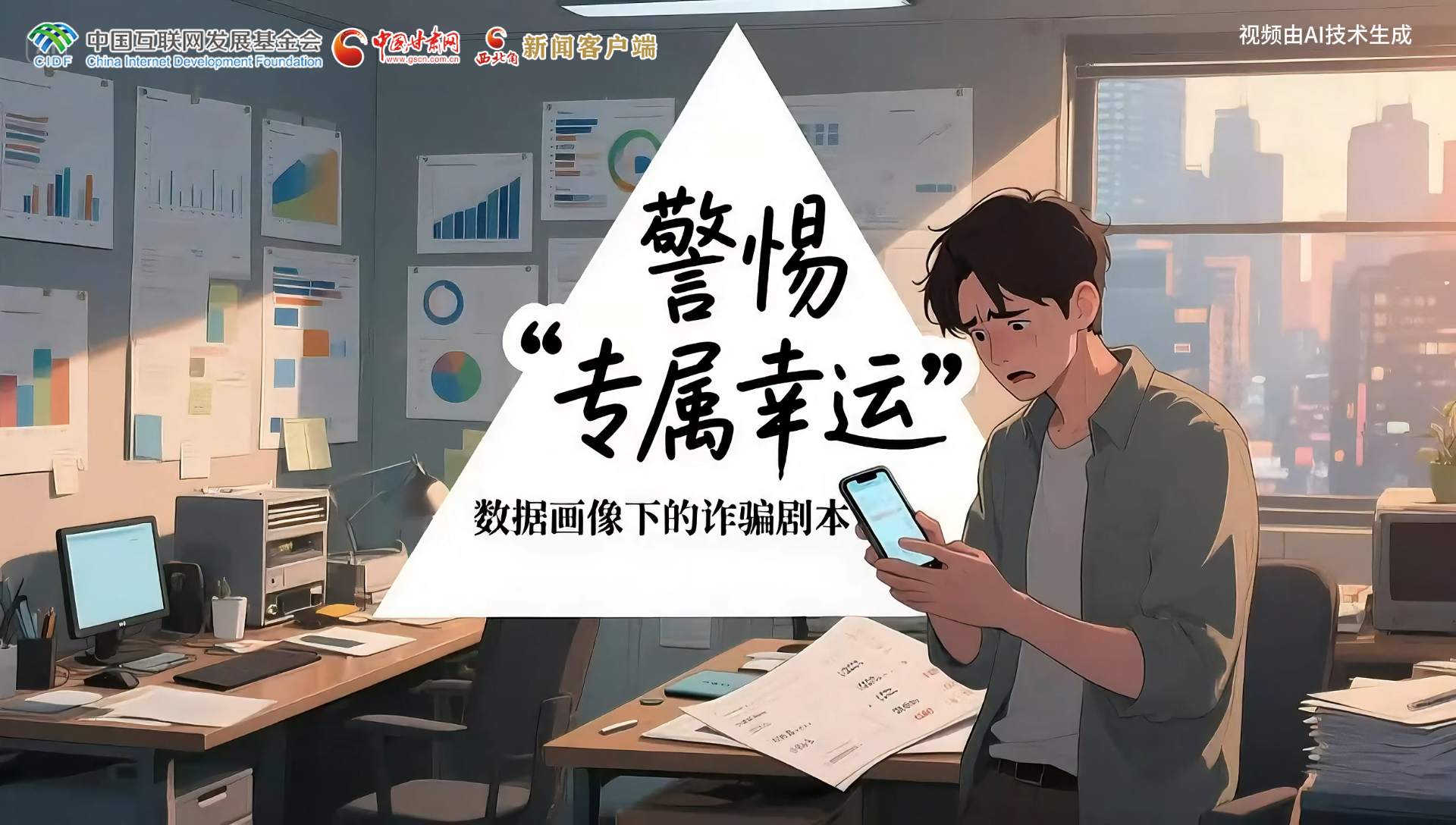 【甘快看】e法耀隴原|AI視頻 警惕“專屬幸運”數據畫像下的詐騙劇本殺