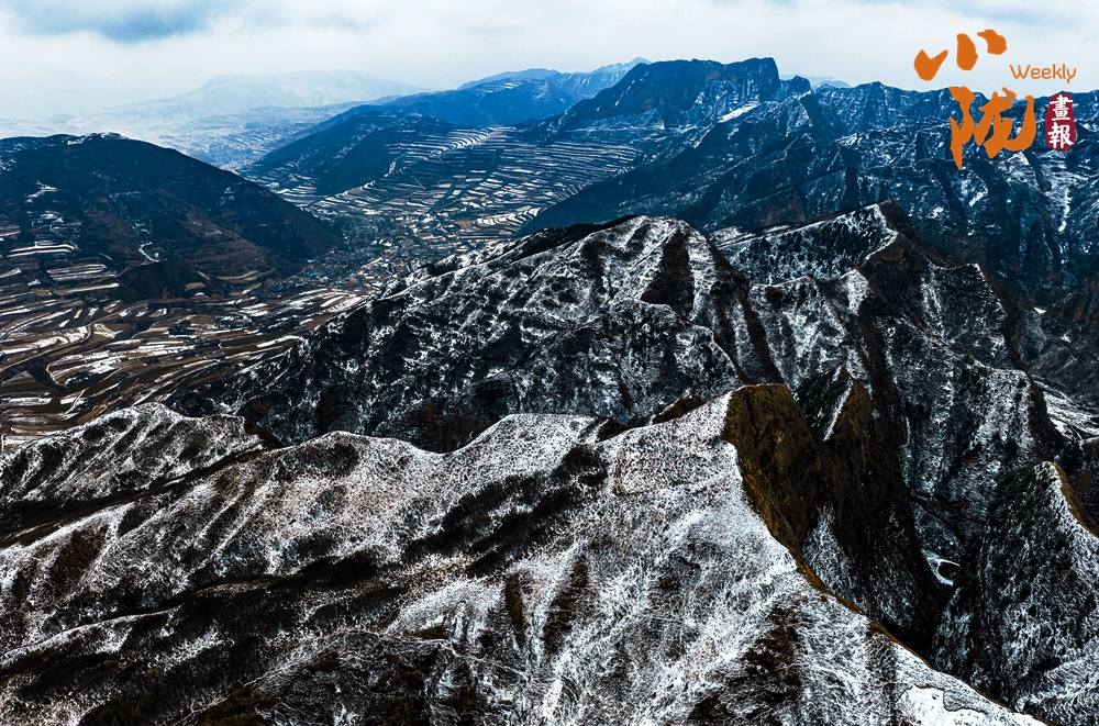 鐵籠山丹霞 一場春雪，億萬年的守望